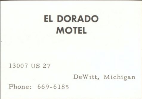 El Dorado Motel - Vintage High School Yearbook Ad